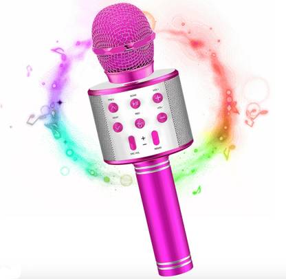 Acesquare Portable Bluetooth Karaoke Mic with Speaker and Advance Features Microphone Microphone