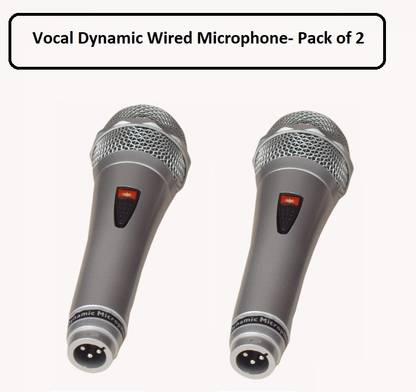 KH Vocal Dynamic Wired Microphone- Pack of 2 Microphone