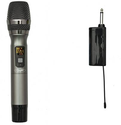 KH UHF Wireless Microphone System with Handheld Cardioid Mic and Receiver Microphone
