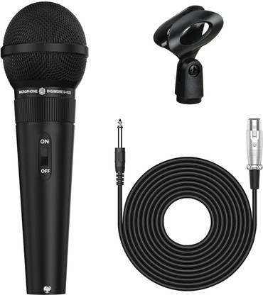 Digimore D-1020 Cardioid Dynamic Microphone with 20ft XLR Cable & Mic Holder Microphone