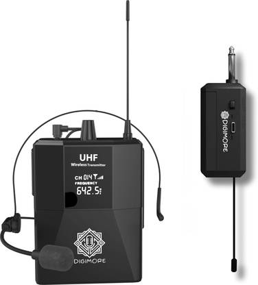 Digimore UHF Wireless Lapel Microphone w Headset Mic, Bodypack & Receiver D-341 Microphone