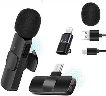 D & Y Wireless Lavalier Microphone Mic System for YouTube Facebook Live Stream Microphone
