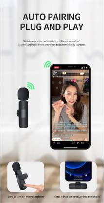 Clairbell WIRE69-LESS209-K9 Collar Interview Live Streaming YouTube Compatible Microphone Microphone