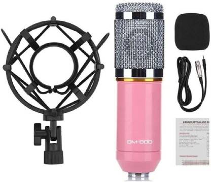 TECHGEAR Shock Mount BM-800 3.5mm Studio Recording Wired Condenser Sound Microphone Microphone