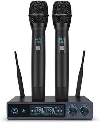 Audio Array UHF Dual Wireless Metal |Wedding,DJ,Church,Singing Microphone