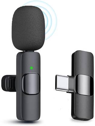 BASS BLING ® K8 Collar Wireless Mic for Youtubers, Video Recording Microphone