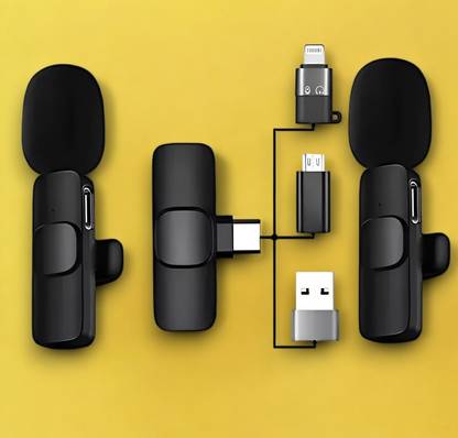 Bashaam L123 K8 MIC_Microphone Mini Mic iPhone Android Collar Mic BLACK (PACK OF 1) Microphone