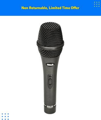 Ahuja ADM-411 Supercardioid Wired Microphone With Quick Detachable Holder