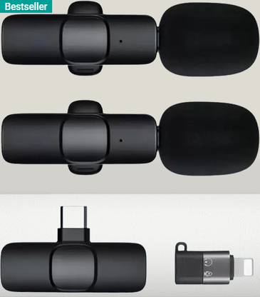 Khatusha Z304 K9 Lapel Dual Wireless Mic Youtube,Vlogging,Recording for iPhone/Android Microphone