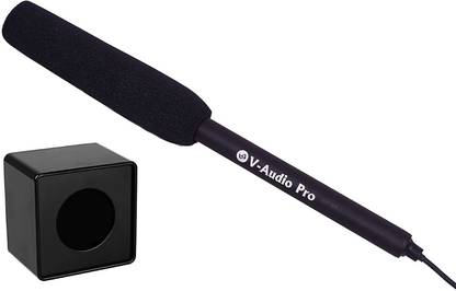 V-Audio Pro Condenser Microphone With Mic Id(Flag/Logo) Specially designed for Mobile Microphone