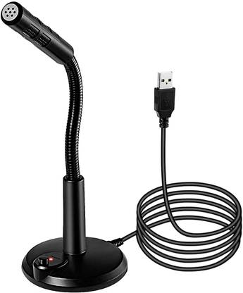 ATEKT USB Desktop Microphone / Computer / Laptop with Mute Button, Plug and Play usb mic