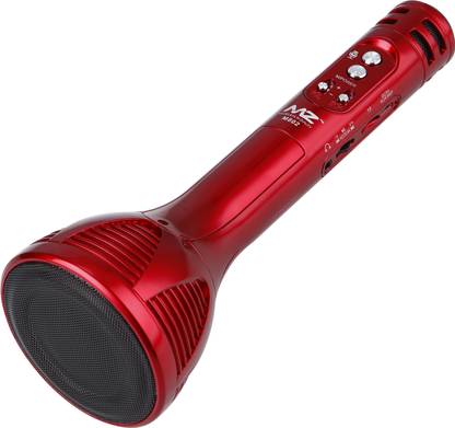MZ M802 (KARAOKE MIC WITH SPEAKER) Rechargeable FM Radio 5 Voice Changer Microphone