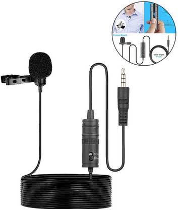 hirdesh By-M1 3.5mm Mic with 1/4" Adapter for Smartphones/DSLR/Camcorders855 Microphone