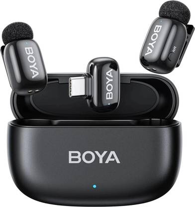 BOYA mini Wireless Type C Mic for iPhone/Android with AI Voice Changer and Lapel Microphone