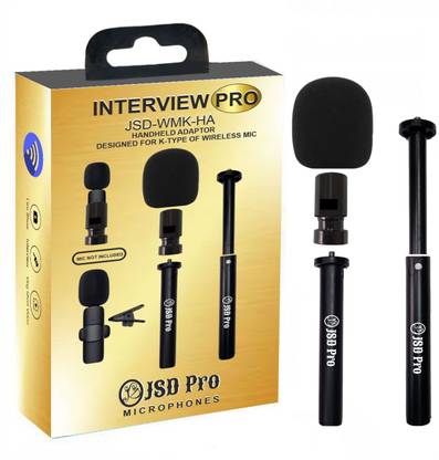 JSD PRO -JSD-WMK-HA -Interview Pro-Foldable-Handheld Adaptor for K-Type (K8,K9,K35 ) Wi- Microphone
