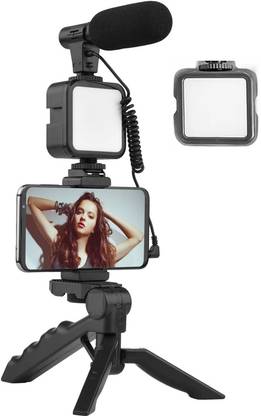 samipna Rv Camera Video Recording Vlogging Kit for Video Making, Mic, Mini Tripod Stand Microphone
