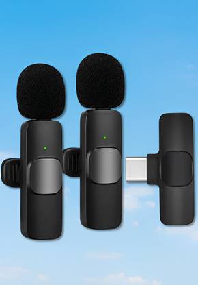 BASS BLING ™Wireless Lapel for YouTube, Vlogging, Recording for Android phone Microphone
