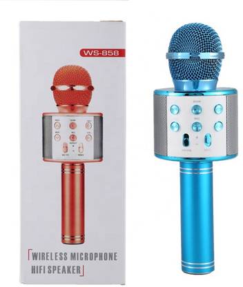 TFG Portable Handheld Mike Wireless Karaoke Mic Microphone With Speaker Microphone