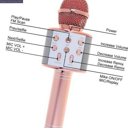 Jocoto J1815 PLUS(WS858) BLUETOOTH WIRLESSMic Color may vary (Pack of 1) Microphone
