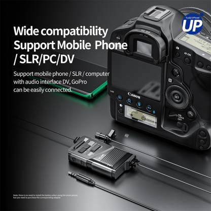 Verilux Lavalier Lapel Microphone Set for Outdoor Interview Live Stream ASMR Recording Microphone