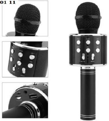 Bashaam AR247(WS858) LATEST WIRLESS Handheld MIC& SPEAKERCOLOR MAY VARY(PACK OF 1) Microphone