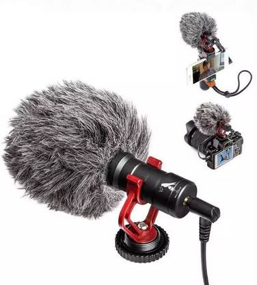 AMG Music MM1 Microphone with Shock Mount for YouTube Vlog DSLR Video Recording Microphone