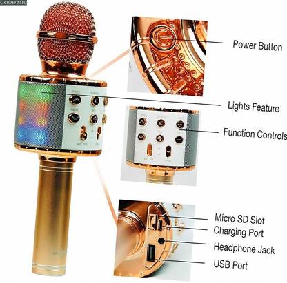 Bashaam J2329 LATEST(WS858) BLUETOOTH WIRLESSMic Color may vary (Pack of 1) Microphone
