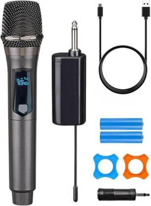 IMAGINEA UHF Wireless Mic with Rechargeable Receiver, 200ft Range, for Karaoke, Singing Microphone