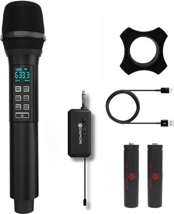 Digimore D-346 UHF Dual Wireless Microphone for Singing Karaoke, Performances Microphone