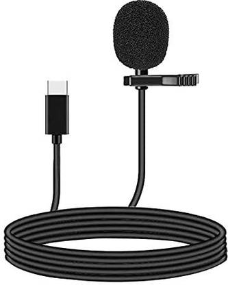 KSD C-Type Omnidirectional Lapel Shirt Collar Clip on Mic for PC, Computer Microphone