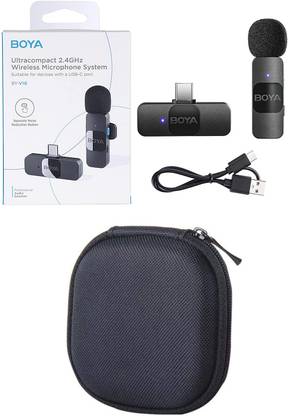 BOYA V10 With Carry Case 2.4GHz Single transmitter Wireless Microphone