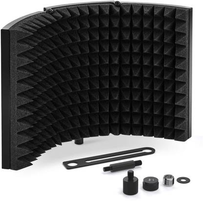 Tonor S20 Microphone Isolation Shield, Mic Sound Absorbing Foam Reflector Microphone