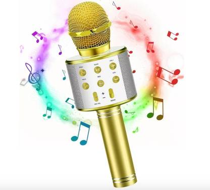 Acesquare Portable Bluetooth Karaoke Mic with Speaker and Advance Features Microphone Microphone