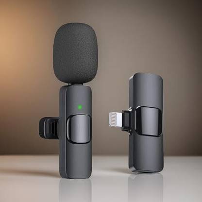 MOBONE K8 Vlogging Live Youtuber Cordless Lapel Clip Mini Mic Lavalier Wireless Microphone