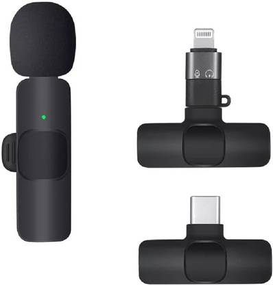 N&B NYUBI Wireless Microphone for All Type-C, Micro USB, Lightning Mobile Phones Camera Microphone