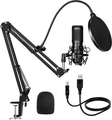 Bestor Mic Kit |Studio Microphone Adjustable Stand for Singing and Voice Recording Microphone
