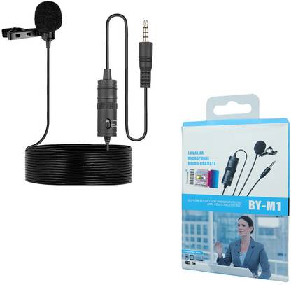 YCHROZE By-M1 3.5mm Mic with 1/4" Adapter for Smartphones/DSLR/Camcorders 657 Microphone