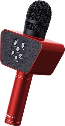 Landmark Karaoke BT-55 Mic, Microphone & Inbuilt 1 Bluetooth Speaker - Red Microphone