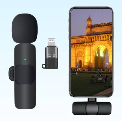 FRONY K8 Wireless Microphone Receiver With Recording Clip Mic for Vlogging/YouTubeC175 Microphone