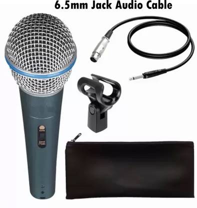 Point Zero Mic Metal Dynamic Cardioid Performance Microphone with 15 Feet XLR Handheld Microphone