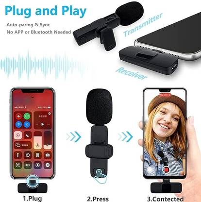 BAYEEN Z309 K9 Wireless Cancellation Lapel MicrophoneBest Qualtiy Recording Microphone