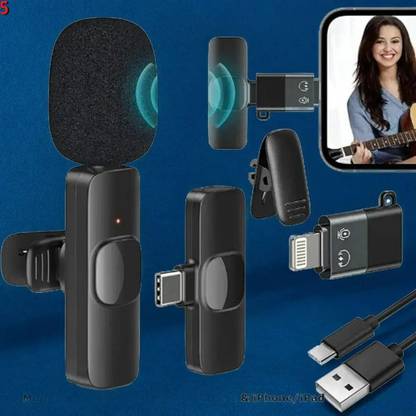 3BAAN A333 K9 Dual Wireless Mic Cancellation for All Phone And Android Devices Microphone