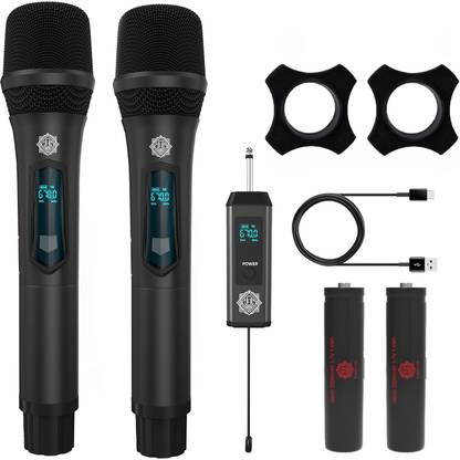 Digimore D-350Pro UHF Dual Wireless Microphone for Party, Performances & Events Microphone