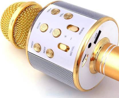 Seraphic Wireless mike with speakers for singing Bluetooth mic with Portable Speaker Microphone
