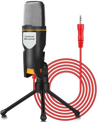 Raptas 3.5 mm Condenser Microphone For Computer Laptop Gaming PC with Stand Microphone