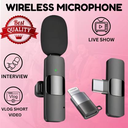 Clairbell K8 Wireless Collar Mic for Cell Support-Shoots,Youtub Video RecordingW167 Microphone