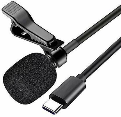 RAJ C-TYPE MICROPHONE | Collar Mic, Type-C Colar Mic for All Type C Smart Mobile Phones for Interview, Vlogging, YouTube, Sudio, Video, Online Class, Recording (1.5 Meter) Camera Microphone
