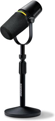 Shure MV7+Podcast Microphone with Stand,Podcasting, Streaming-Black Microphone