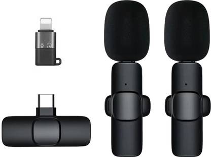 WRADER Dual User K9 Youtube Wireless Microphone for Video Recording Podcast ASMR Vlog Microphone
