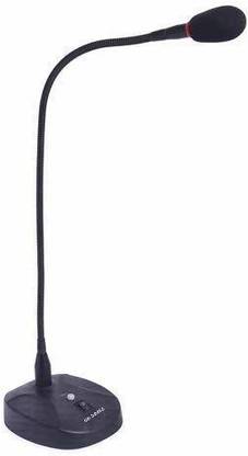 WON Table Meeting Microphone/Table Gooseneck Wired Microphone System - Table Mounted Corded Voice Condenser Mic with Pop Filter - XLR to 1/4'' Sound Cord - for Karaoke, Conference Microphone